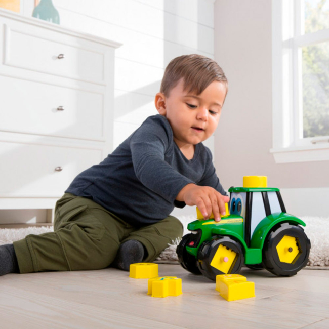 Розвивальні іграшки - Машинка-сортер Tomy John deere Трактор Джонні (46654)#4