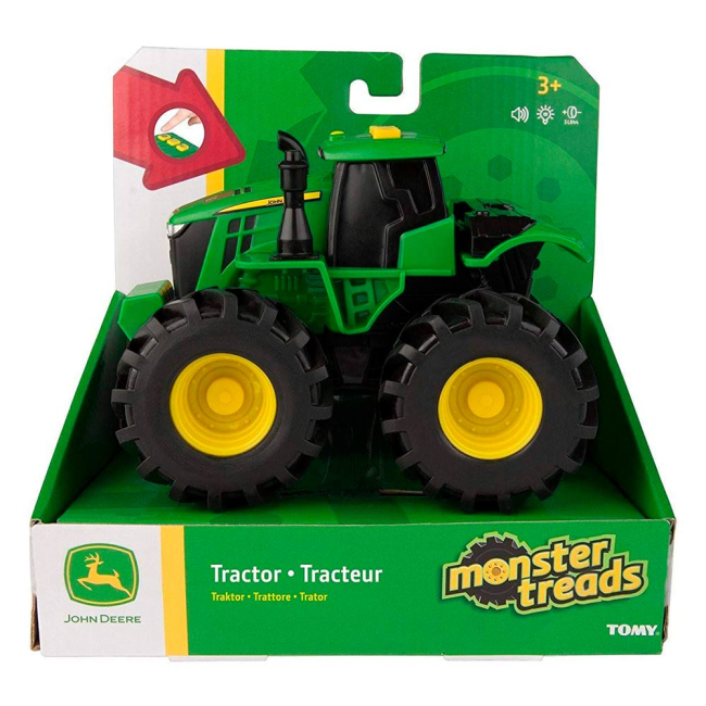 Транспорт и спецтехника - Машинка Tomy John Deere Monster treads Трактор со звуковыми и световыми эффектами (46656)#2