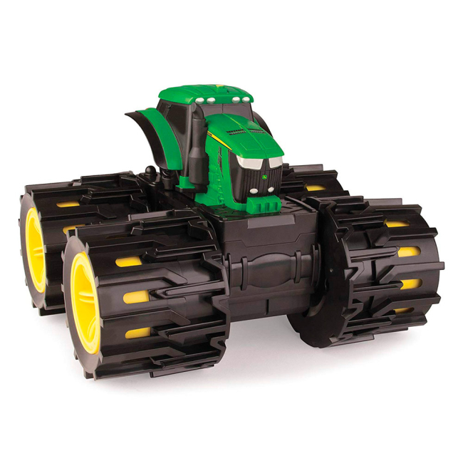 Транспорт і спецтехніка - Машинка Tomy John Deere Monster treads Трактор з великими колесами (46645)#2