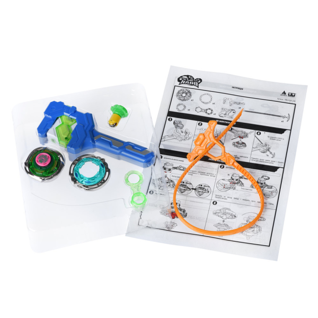 Волчки и боевые арены - Волчок Auldey Infinity Nado Атлетик Искрящаяся бабочка (YW624503)#4