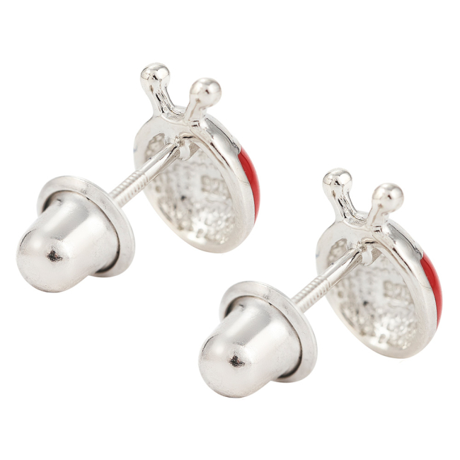 Ювелирные украшения - Серьги UmaUmi Божья коровка серебро красные (4970244156022)#2