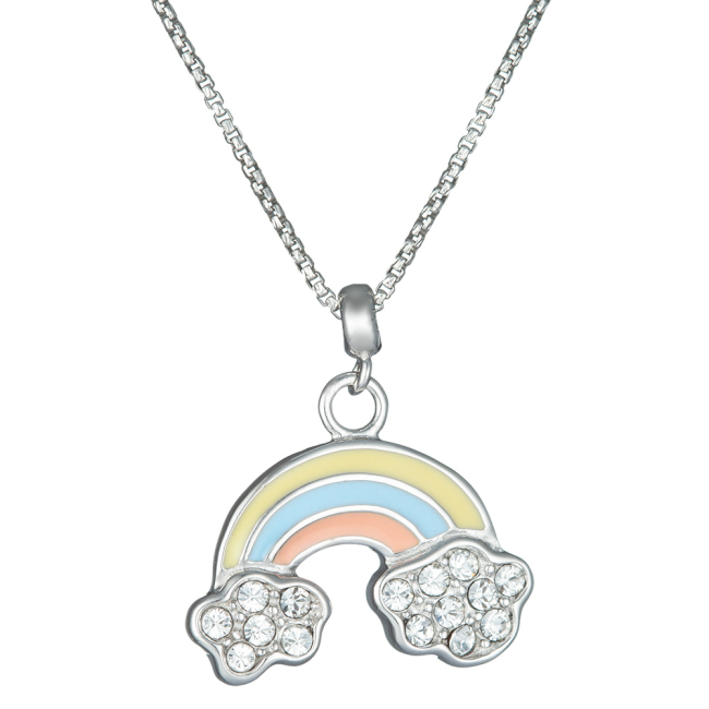 Ювелірні прикраси - Кулон UmaUmi Веселка срібло жовтий (7189255243783)#2