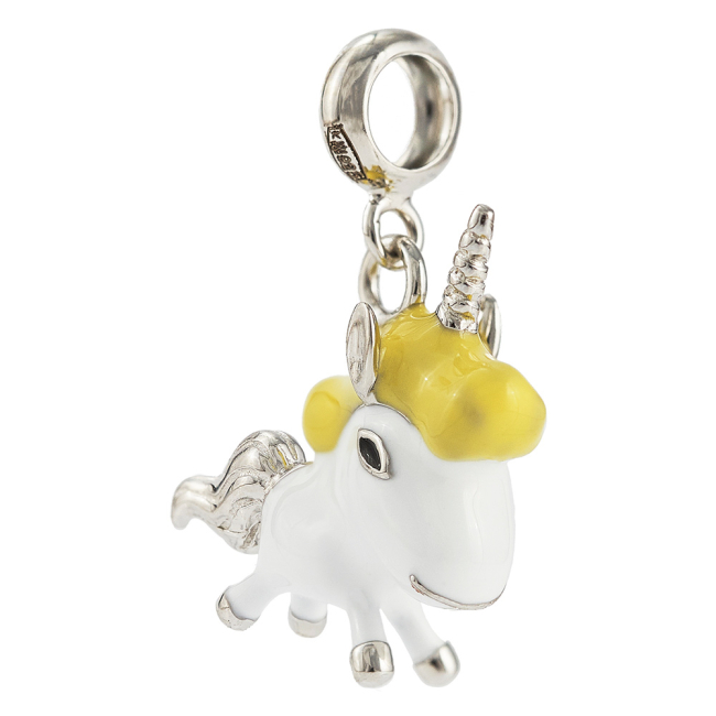 Ювелірні прикраси - Кулон UmaUmi Єдиноріг срібло жовтий (5318245118462)#2