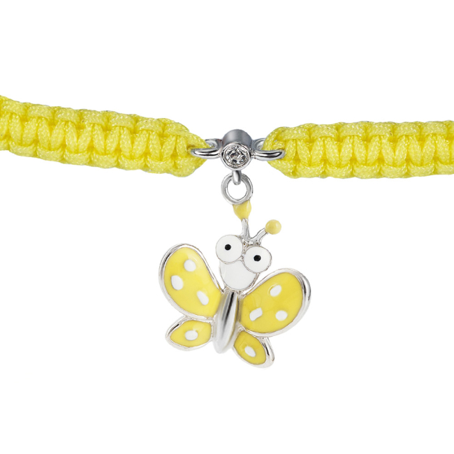 Ювелірні прикраси - Браслет UmaUmi Метелик срібло жовтий (6343752137414)#2
