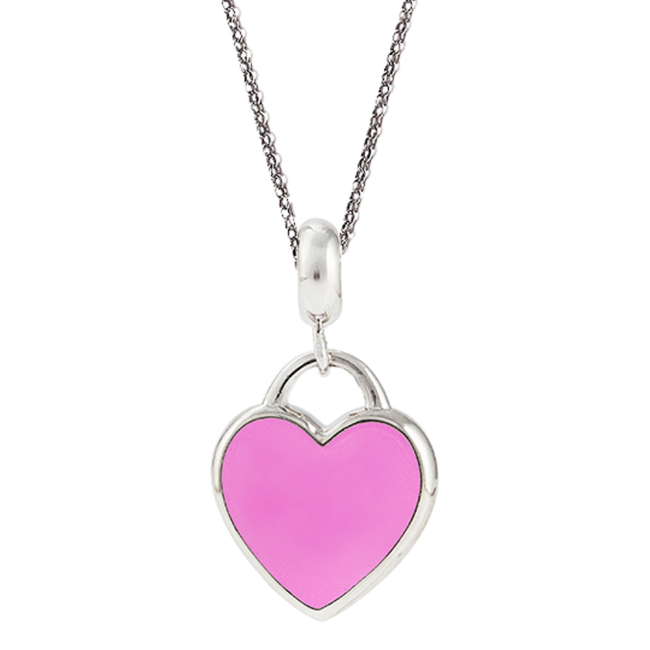 Ювелирные украшения - Кулон UmaUmi Сердце серебро розовый (2305450865048)#3