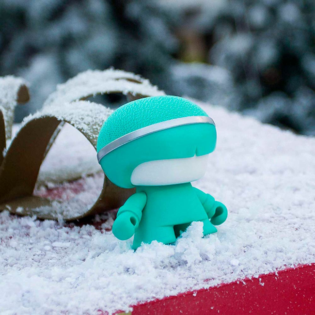 Колонки - Портативна колонка Xoopar Mini Xboy LED з ремінцем бірюзова 7 см (XBOY81001.30A)#3