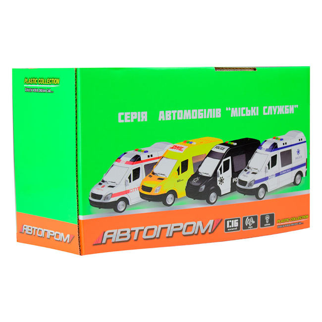 Транспорт и спецтехника - Автомодель Автопром Скорая помощь (7669A)#5