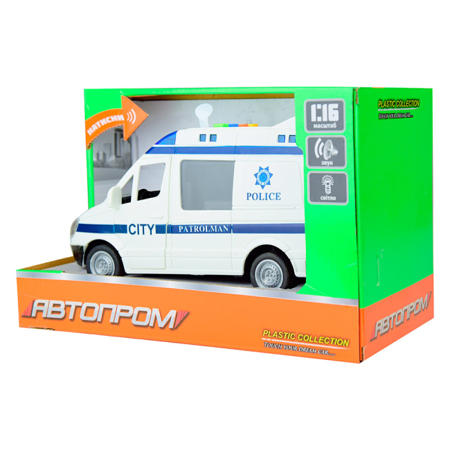Транспорт и спецтехника - Автомодель Автопром Полиция (7669B)#5