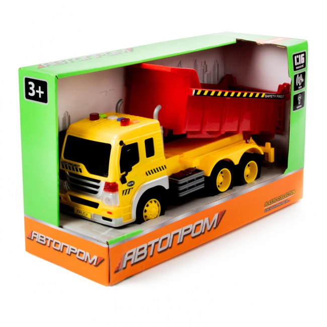 Транспорт и спецтехника - Строительная машинка Автопром Самосвал 1:16 (7670A)#3