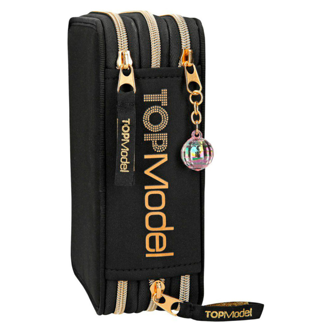 Пеналы и кошельки - Пенал Top Model с канцелярией чёрный (0410378)#3