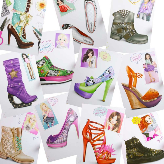 Товары для рисования - Раскраска Top Model Дизайн обуви (047987)#3