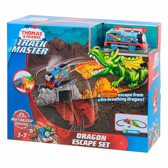 Залізниці та потяги - Набір Thomas and Friends Track master Полум'я дракона моторизований (FXX66)#3