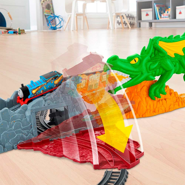 Залізниці та потяги - Набір Thomas and Friends Track master Полум'я дракона моторизований (FXX66)#5