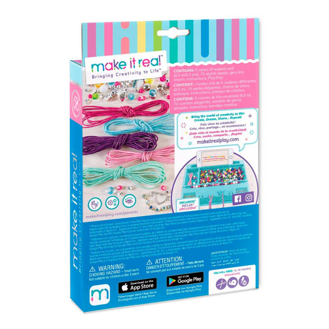 Наборы для творчества - Набор для создания шарм-браслетов Make it Real Яркая радуга (MR1206)#2