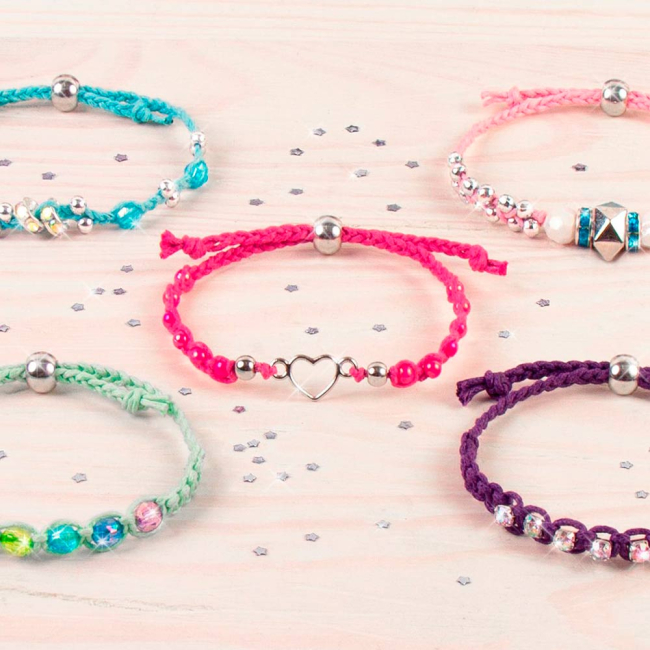 Наборы для творчества - Набор для создания шарм-браслетов Make it Real Яркая радуга (MR1206)#4