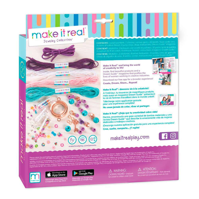 Набори для творчості - Набір для створення прикрас Make it Real Квіткова фантазія (MR1302)#2