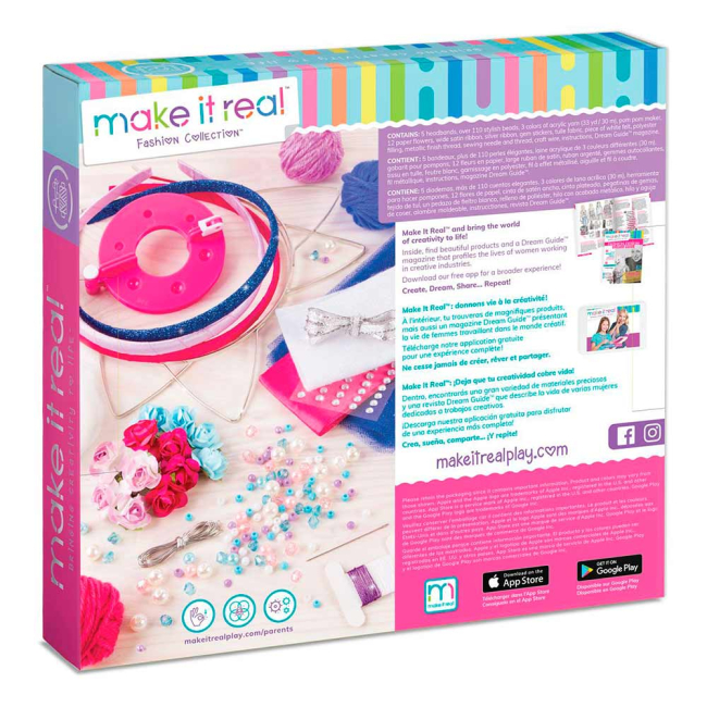 Набори для творчості - Набір для створення ексклюзивних обручів для волосся Make it Real Солодкі мрії (MR1404)#2