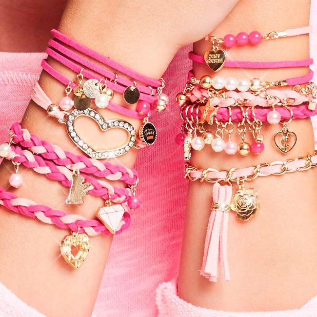 Набори для творчості - Набір для створення шарм-браслетів Make it Real Juicy Couture Романтичне побачення (MR4401)#4