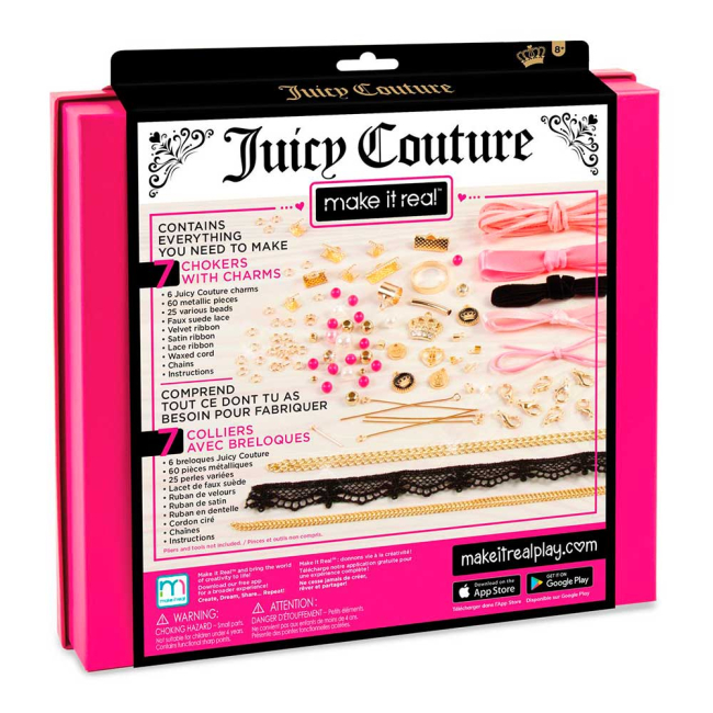 Набори для творчості - Набір для створення прикрас Make it Real Juicy Couture Елегантні чокери (MR4402)#2