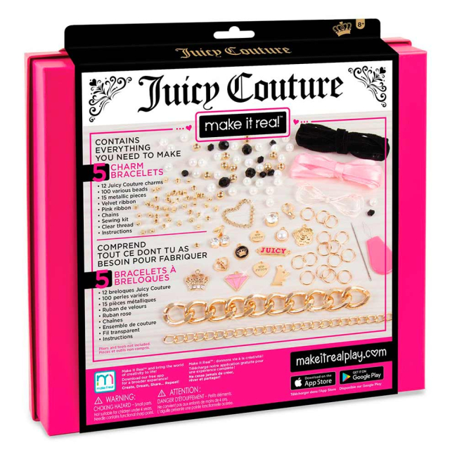 Наборы для творчества - Набор для создания шарм-браслетов Make it Real Juicy Couture Королевский шарм (MR4404)#2