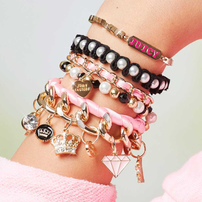 Наборы для творчества - Набор для создания шарм-браслетов Make it Real Juicy Couture Королевский шарм (MR4404)#4