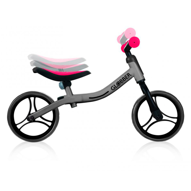 Біговели - Біговел Globber Go bike Сріблясто-червоний до 20 кг (610-192)#5