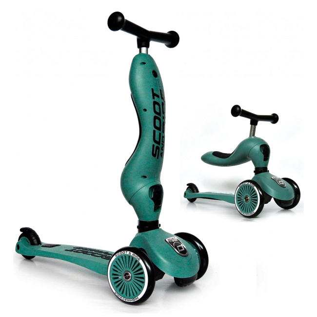 Самокати - Самокат-біговел Scoot&Ride Highwaykick сіро-зелений (SR-160629-FOREST)#3
