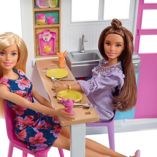 Мебель и домики - Кукольный дом Barbie Портативный (FXG54)#3