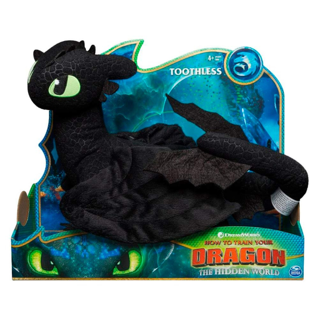 Персонажі мультфільмів - М'яка іграшка Dragons Як приборкати дракона 3 Де-люкс Беззубик (SM66625)#2