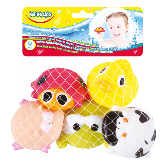Игрушки для ванны - Набор игрушек для ванны Bebelino Веселая ферма брызгалки (58115)#2