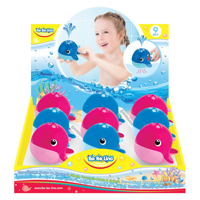 Іграшки для ванни - Іграшка для ванни Bebelino Кит-фонтан асортимент (58117)#2
