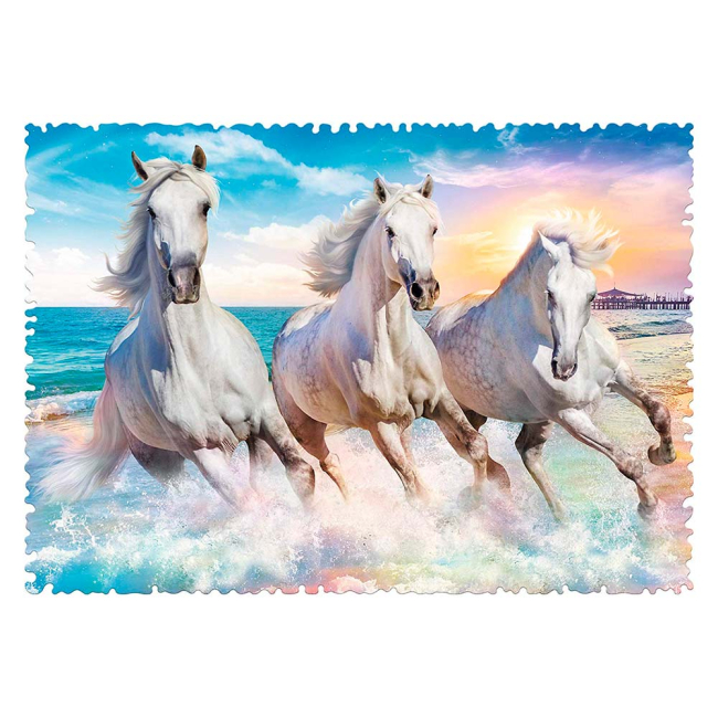 Пазли - Пазл Trefl Crazy Shapes Галоп у хвилях 600 елементів (11111)#2