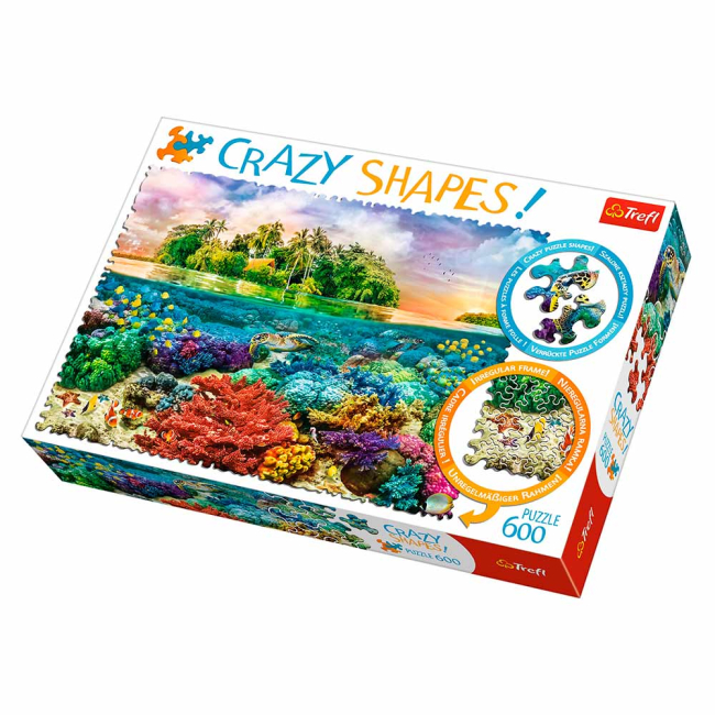 Пазлы - Пазл Trefl Crazy Shapes Тропический остров 600 деталей (11113)#2