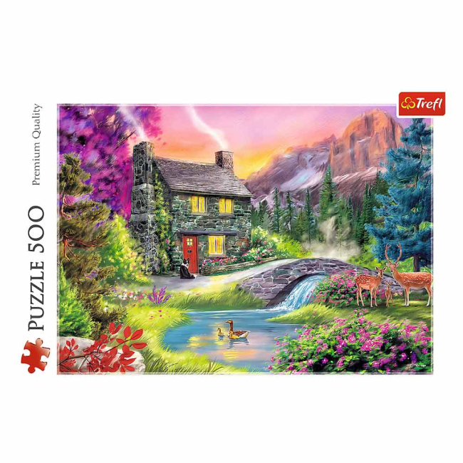 Пазлы - Пазл Trefl Идиллия в горах 500 деталей (37325)#2