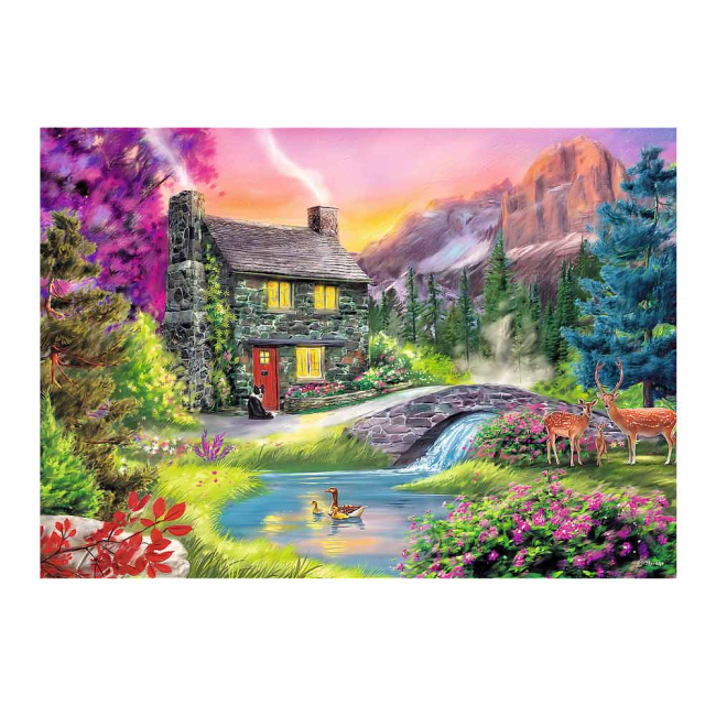 Пазлы - Пазл Trefl Идиллия в горах 500 деталей (37325)#3