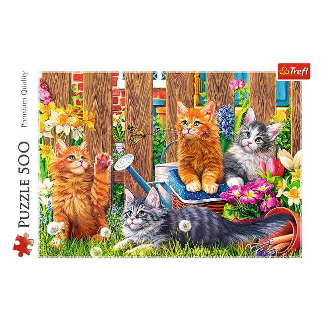 Пазлы - Пазл Trefl Котики в саду 500 деталей (37326)#2