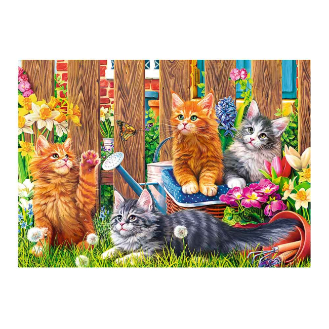 Пазлы - Пазл Trefl Котики в саду 500 деталей (37326)#3