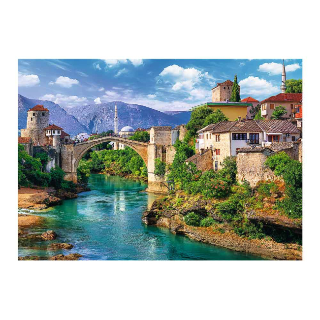 Пазлы - Пазл Trefl Старый мост в Мостаре Босния и Герцеговина 500 деталей (37333)#3
