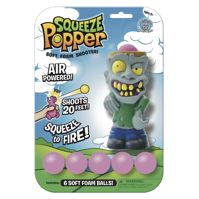 Антистрес іграшки - Іграшка Squeeze Poppers Звірятко, що стріляє Зомбі хлопчик (54751-1)#2