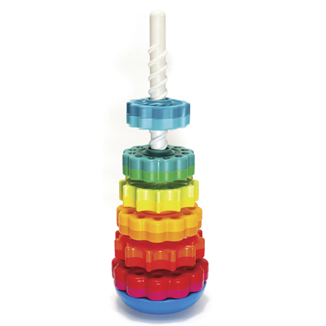 Развивающие игрушки - Пирамидка Fancy Baby Весёлые шестерни (SPIN01)#2