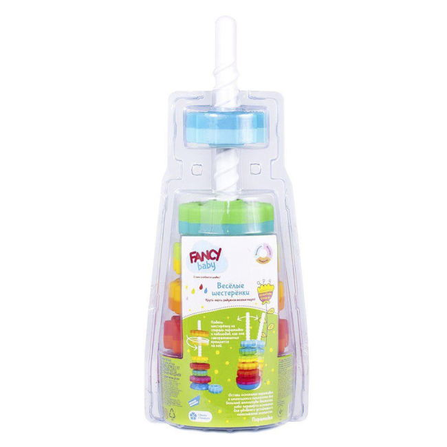 Развивающие игрушки - Пирамидка Fancy Baby Весёлые шестерни (SPIN01)#4