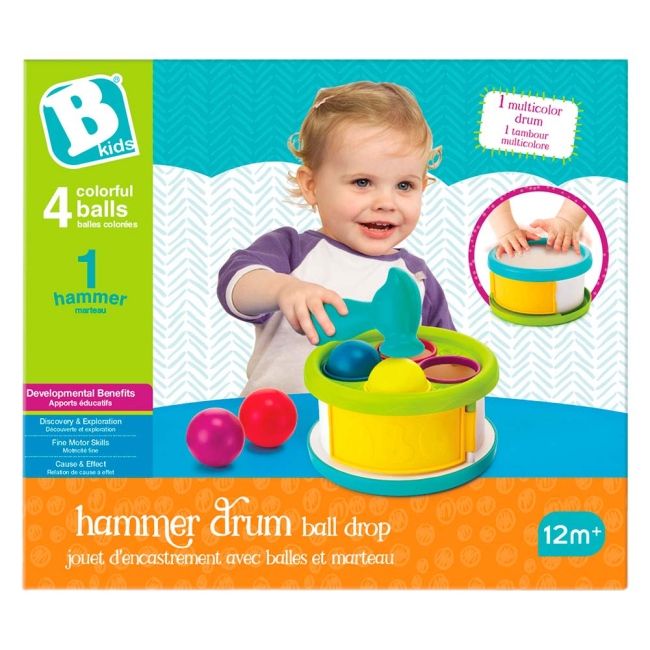 Развивающие игрушки - Игровой набор B Kids Барабан с молоточком (004883B)#4