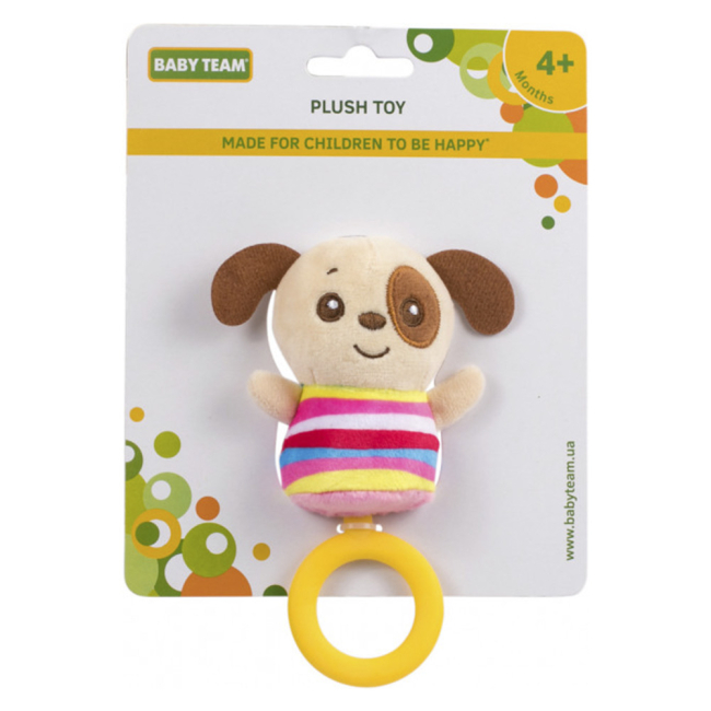 Погремушки, прорезыватели - Мягкая игрушка Baby Team Собачка с прорезывателем (8512/1)#2