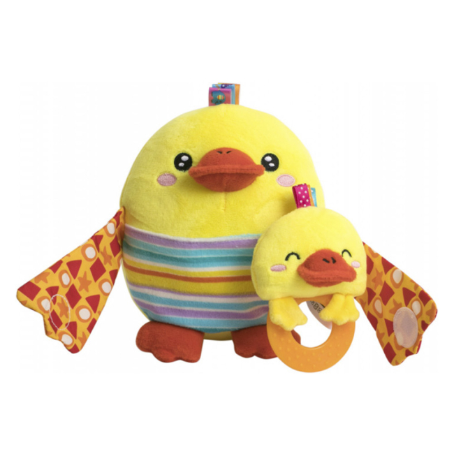 Развивающие игрушки - Мягкая игрушка с прорезывателем Baby Team Зверюшки 2 в 1 Цыплёнок (8536/2)#2
