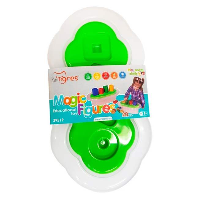 Развивающие игрушки - Набор Tigres Магические фигурки 20 элементов светло-зеленый (39519)#2