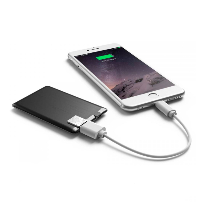 Акумулятори і батарейки - Портативна батарея Xoopar Power card чорна (XP61057.21RV)#2