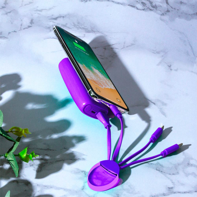 Акумулятори і батарейки - Портативна батарея Xoopar Weekender фіолетова (XP61068.18A)#2