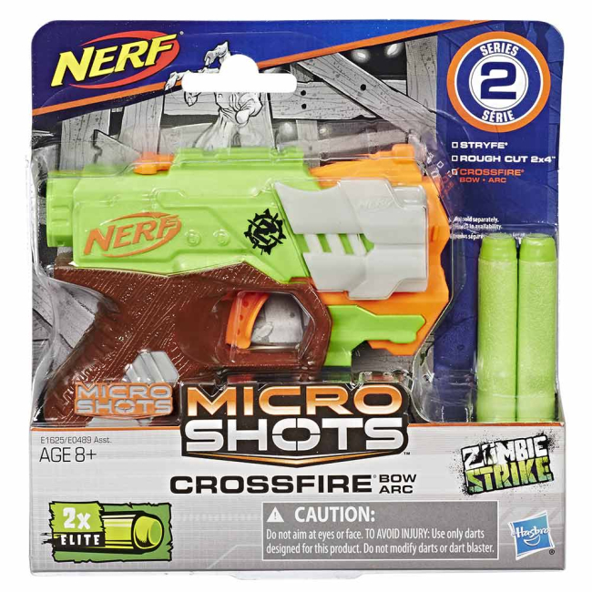 Помповое оружие - Бластер Nerf Micro Shots Zombie Strike Кроссфайер (E0489/E1625)#3