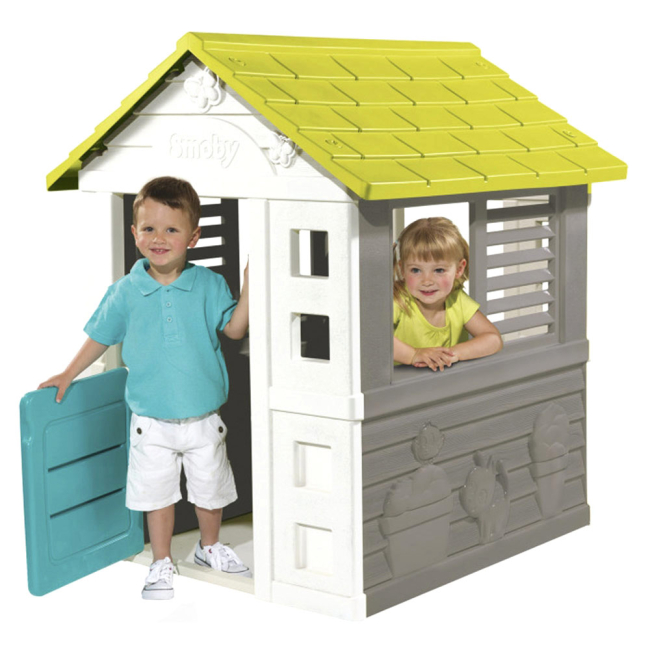 Ігрові комплекси, гойдалки, гірки - Ігровий будиночок Smoby Райдужний (810708)#2