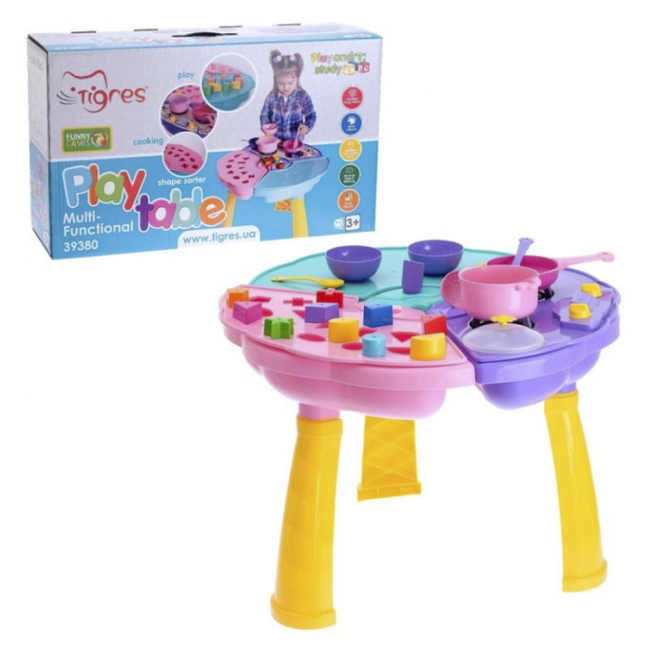 Розвивальні іграшки - Набiр Tigres Багатофункціональний ігровий столик (39380)#3